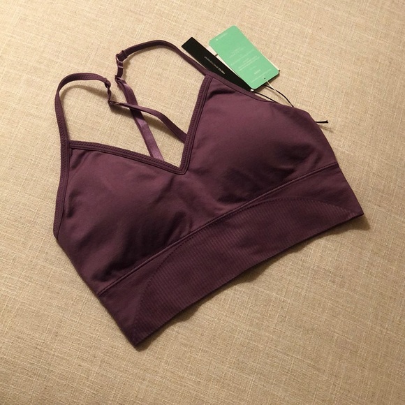 Purple criss-coss seamless sports bra size small - Picture 2 of 7